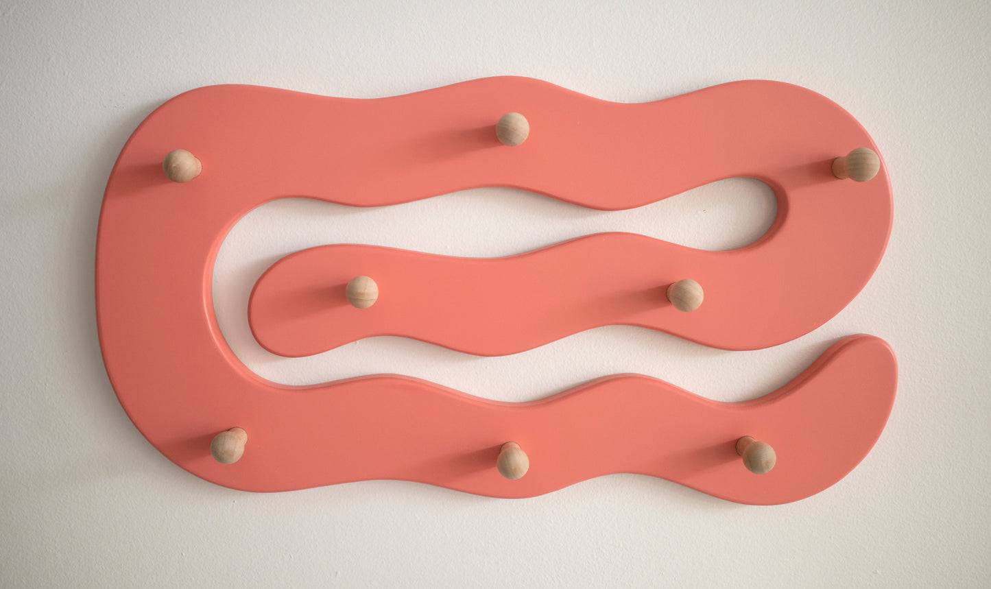 Wiggle in Coral with Lilac Pegs