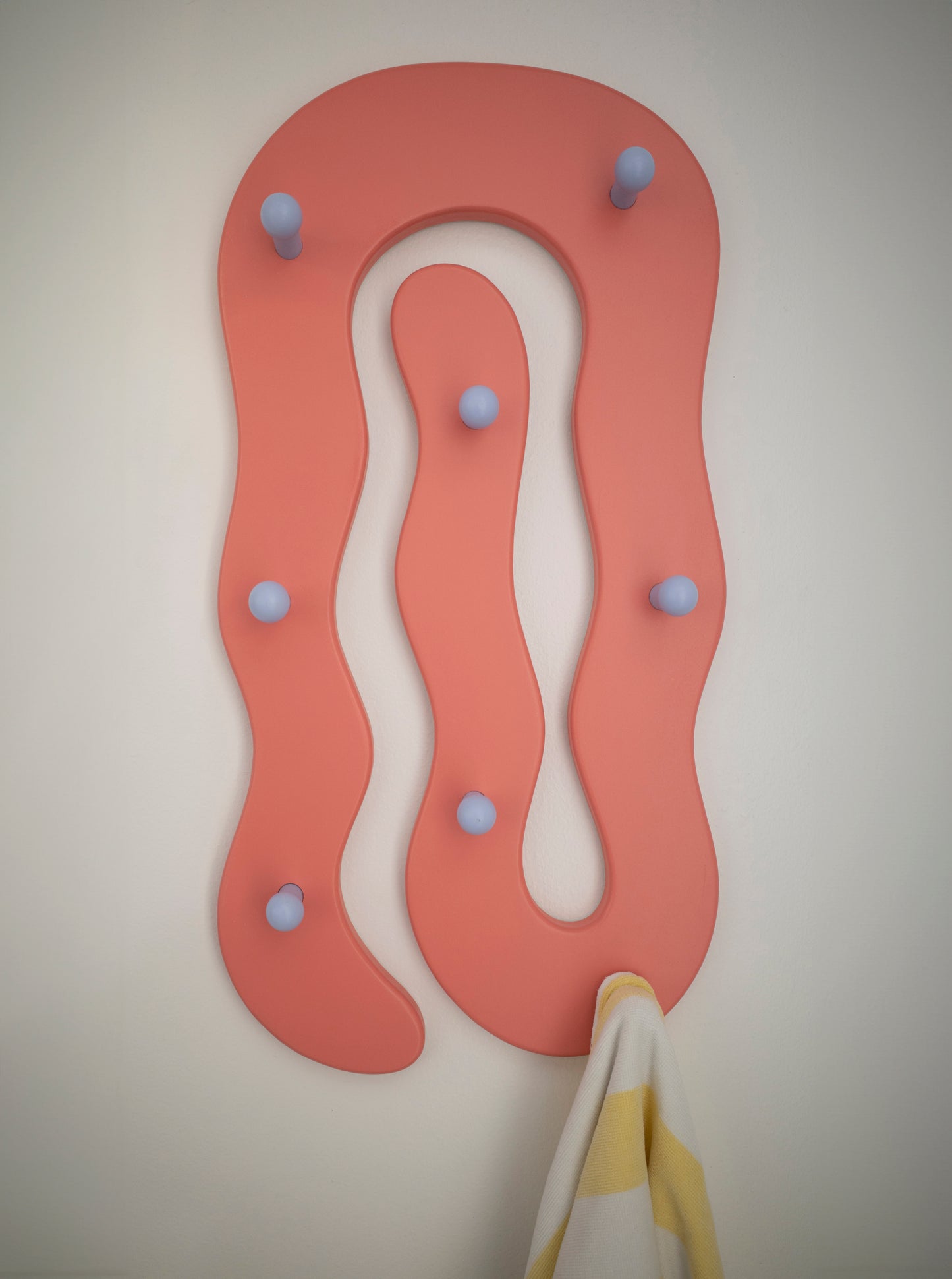 Wiggle in Coral with Lilac Pegs